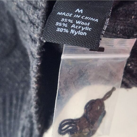 Marc Anthony M Zip Up Heather Gray WOOL Blend Knitted Pockets Men's Sweater - Picture 3 of 12